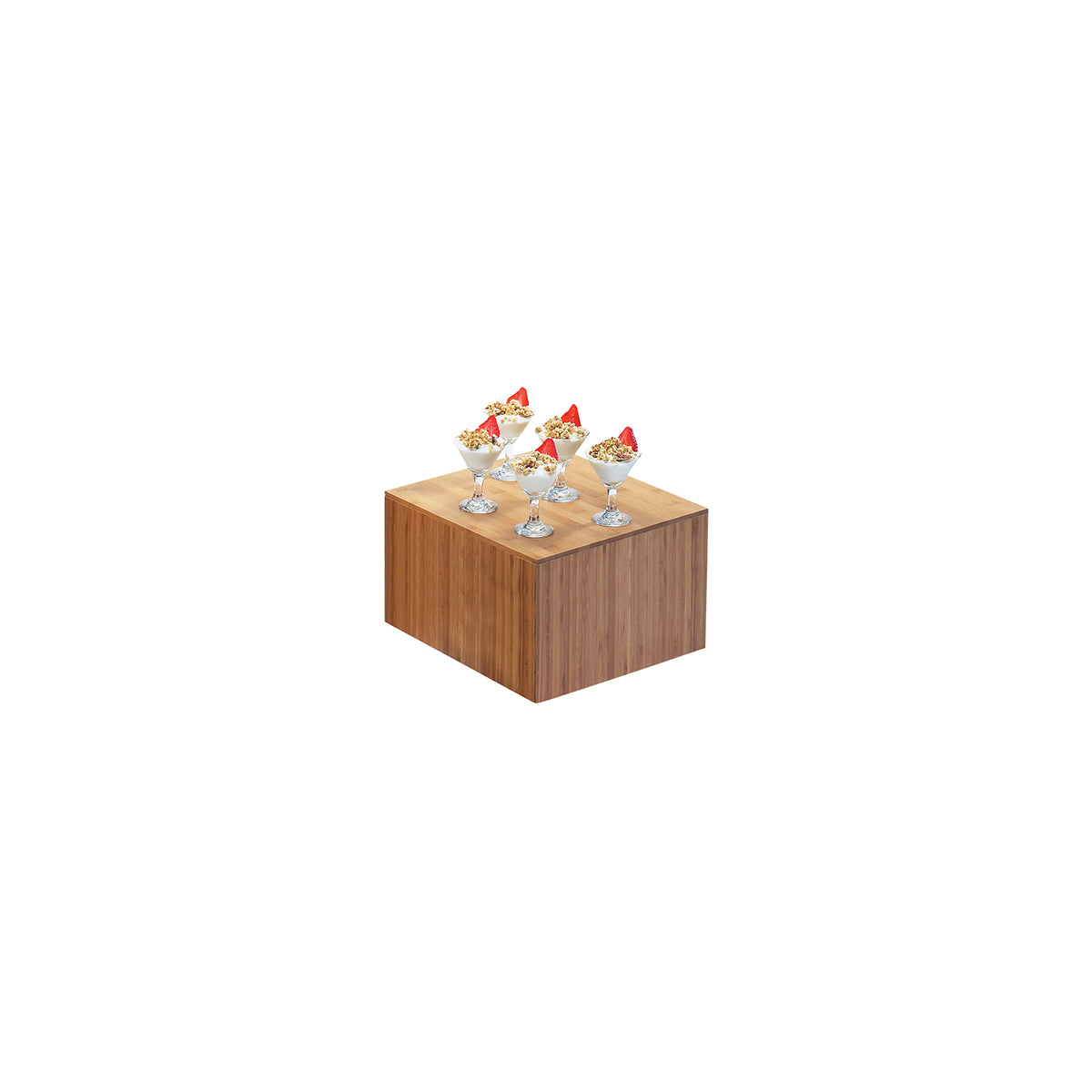 Bamboo Square Cube Riser 305x305x229mm