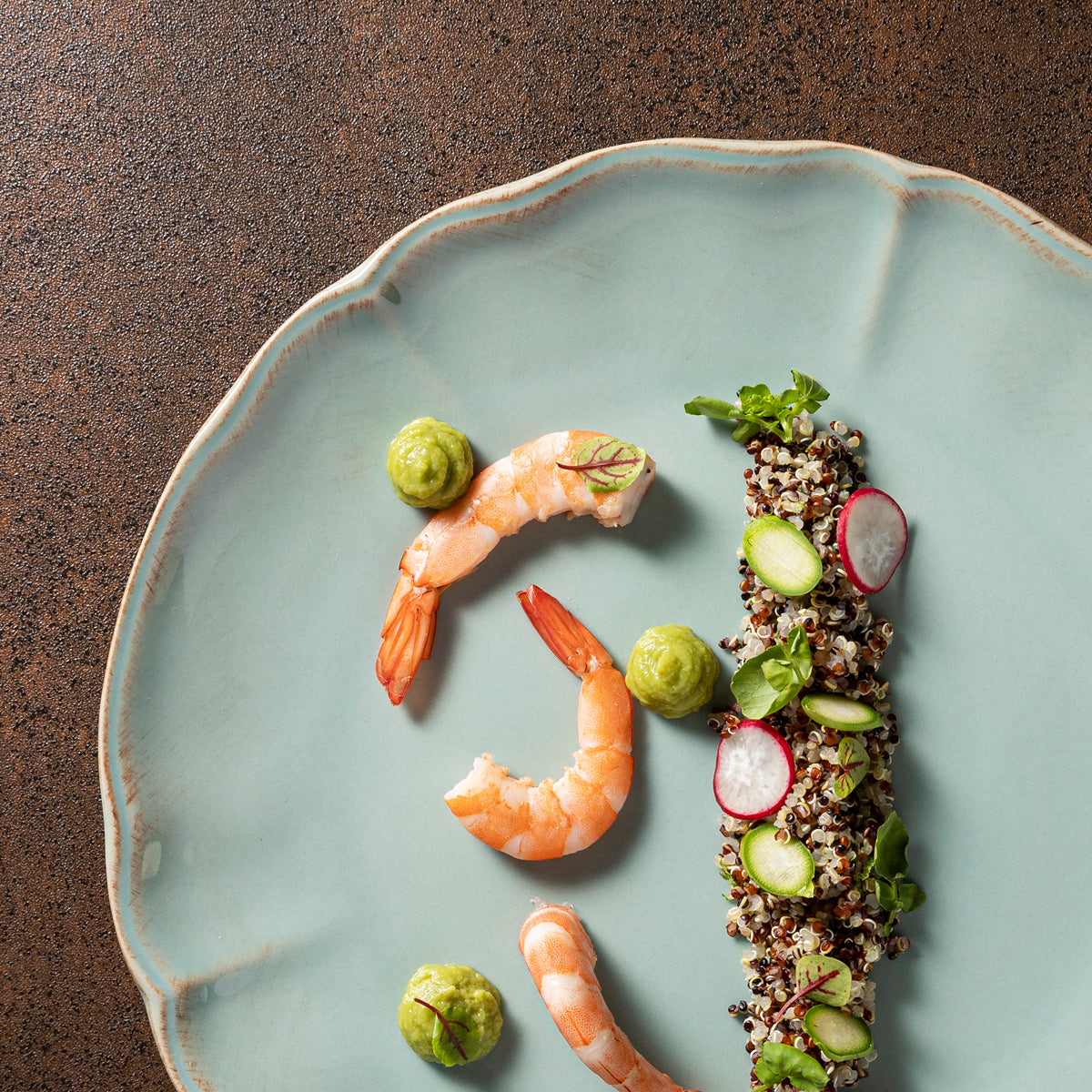 300070 Costa Nova Alentejo Turquoise Rectangular Baker 251x182mm Tomkin Australia Hospitality Supplies