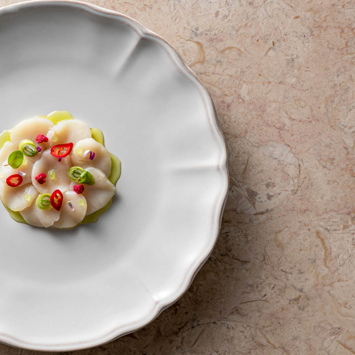 Alentejo White Round Platter 340mm