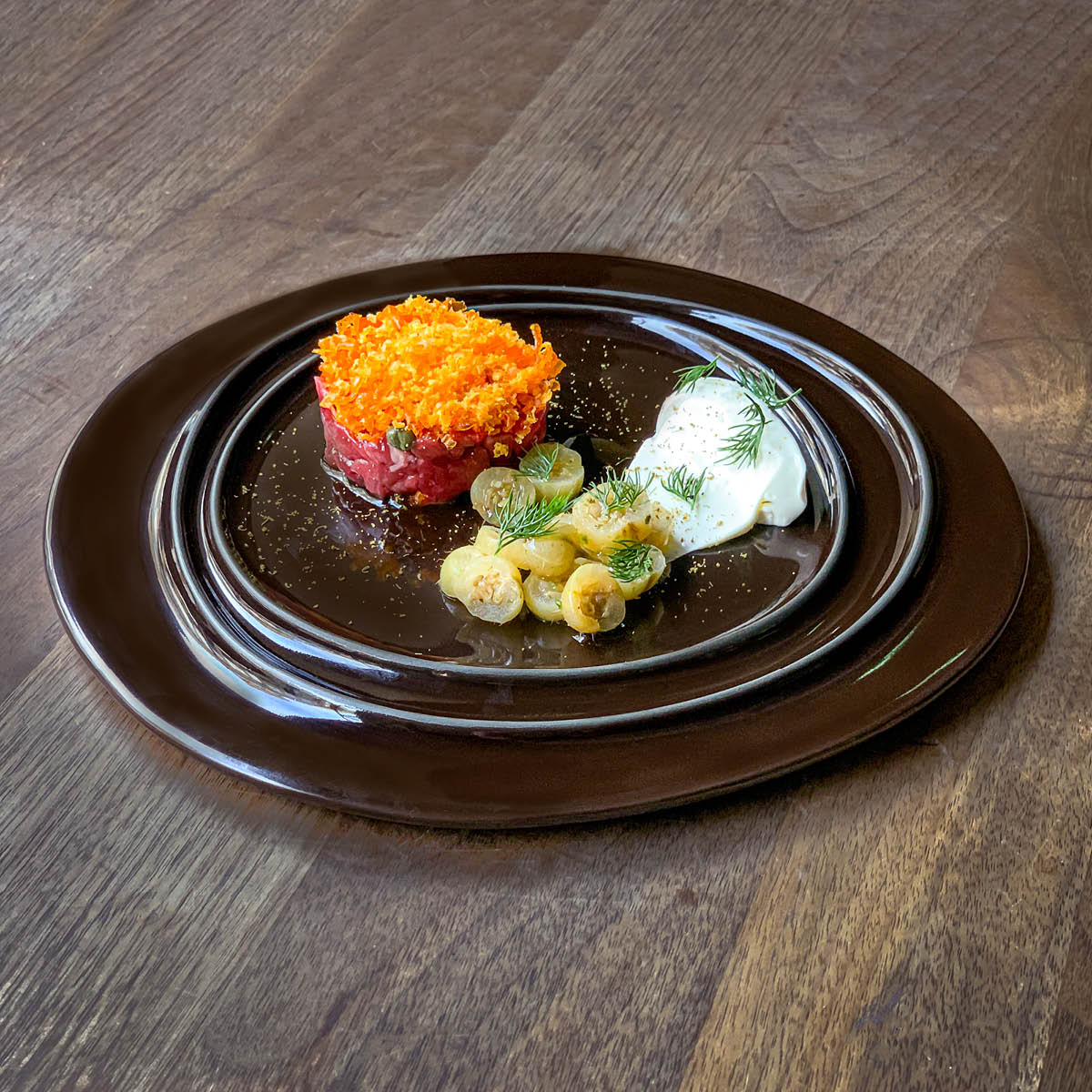 Ambar Chocolate Round Plate 281mm - DISCONTINUED BY SUPPLIER