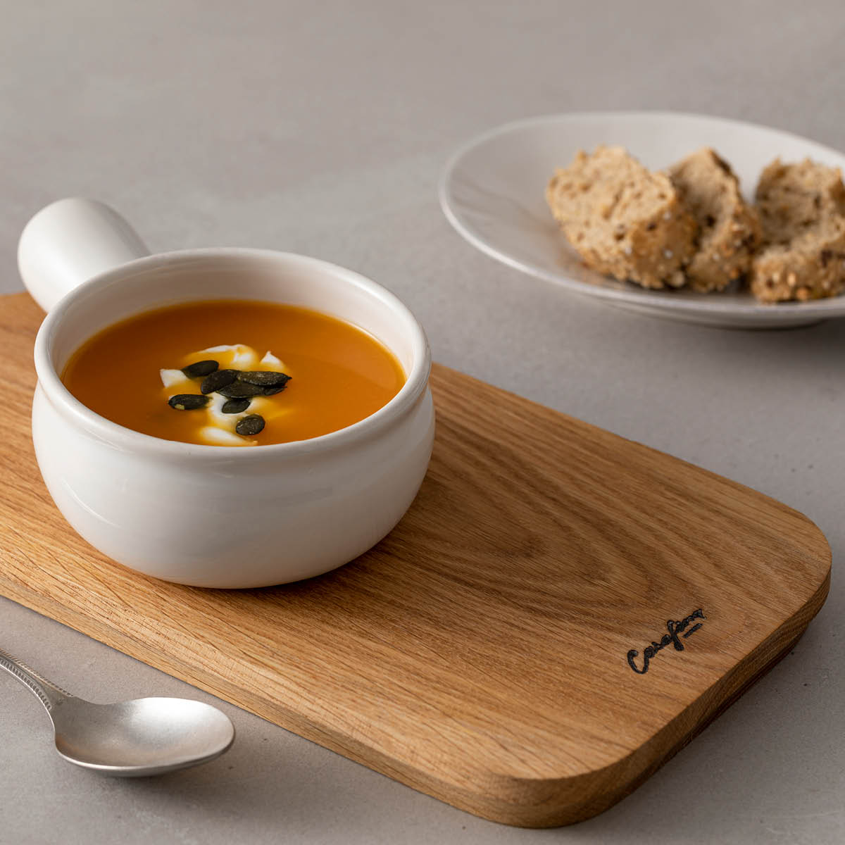 Aparte White Soup Bowl with Handle 196x127mm