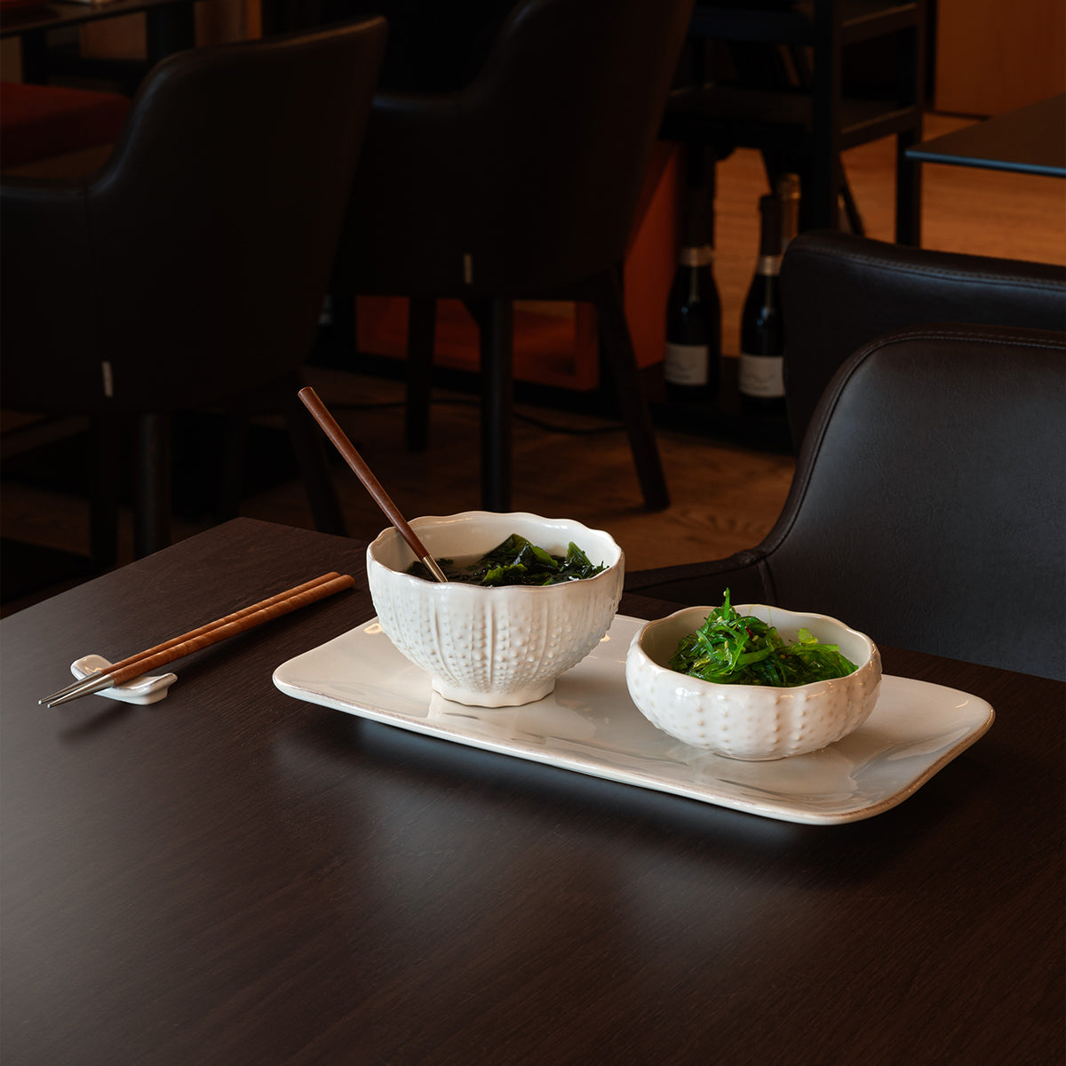 300122 Costa Nova Aparte White Rectangular Tray 219x134mm Tomkin Australia Hospitality Supplies