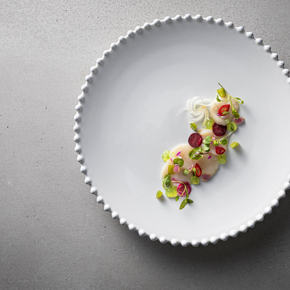 PEP282-WHI Costa Nova Pearl Round Plate 284mm Tomkin Australia Hospitality Supplies