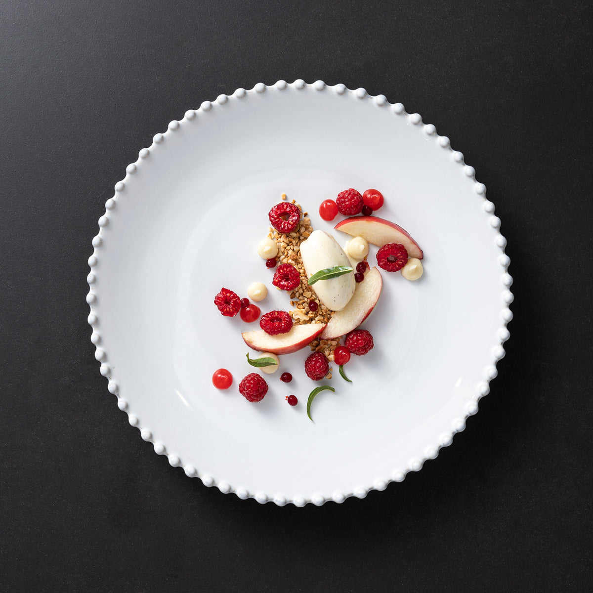 PEP222-WHI Costa Nova Pearl Round Plate 220mm Tomkin Australia Hospitality Supplies