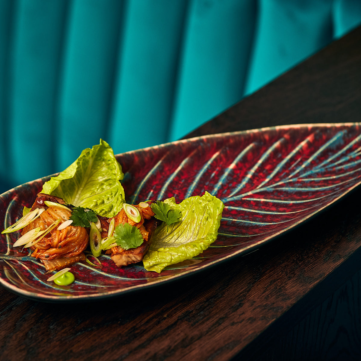 301590 Costa Nova Riviera Vigne Hydrangea Leaf Plate 172x150mm Tomkin Australia Hospitality Supplies