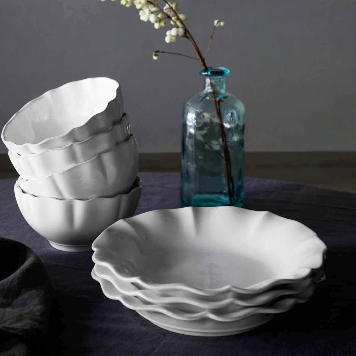 301752 Costa Nova Rosa Branco Round Bowl 160mm / 660ml Tomkin Australia Hospitality Supplies