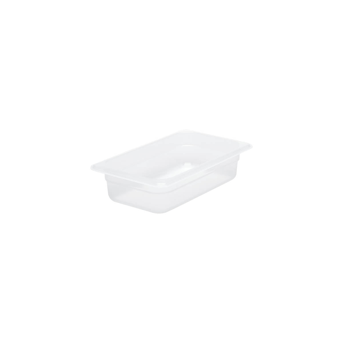 CPP-14065 Chef Inox  GN Storage Container Polypropylene Size 1/4 x 65mm Clear Tomkin Australia Hospitality Supplies