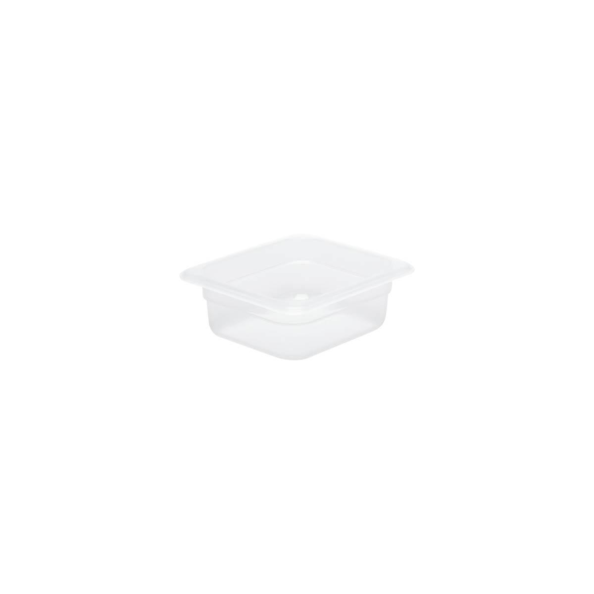 CPP-16065 Chef Inox  GN Storage Container Polypropylene Size 1/6 x 65mm Clear Tomkin Australia Hospitality Supplies