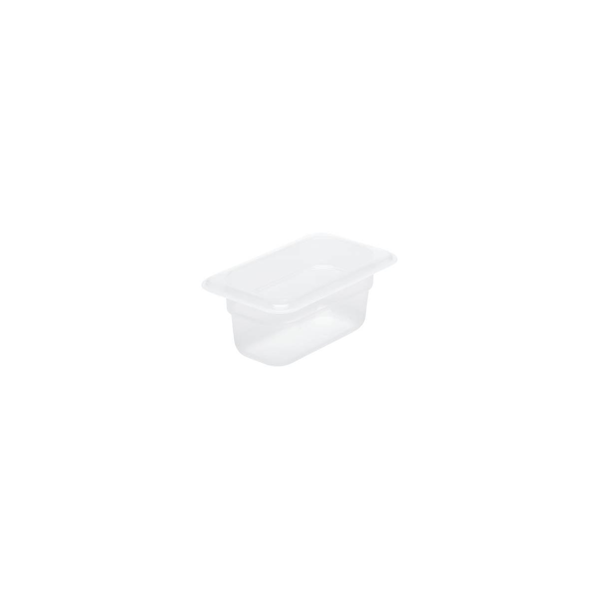 CPP-19100 Chef Inox  GN Storage Container Polypropylene Size 1/9 x 100mm Clear Tomkin Australia Hospitality Supplies