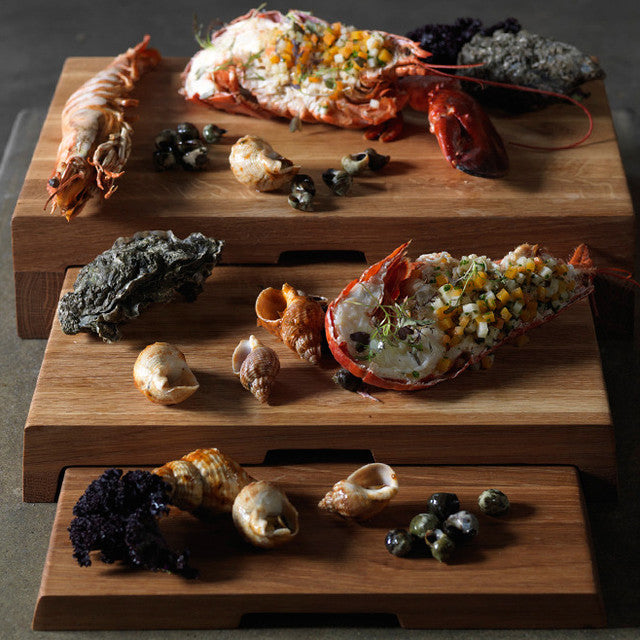 CRASTERBOBBTS Craster Craster Oak Three Step Riser 400x250x90mm Tomkin Australia Hospitality Supplies