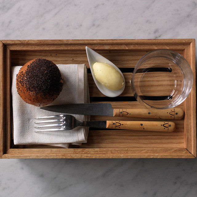 CRASTERBUFR003 Craster Craster Flow Oak Tray Tall 1/4 Size 265x162x40mm Tomkin Australia Hospitality Supplies