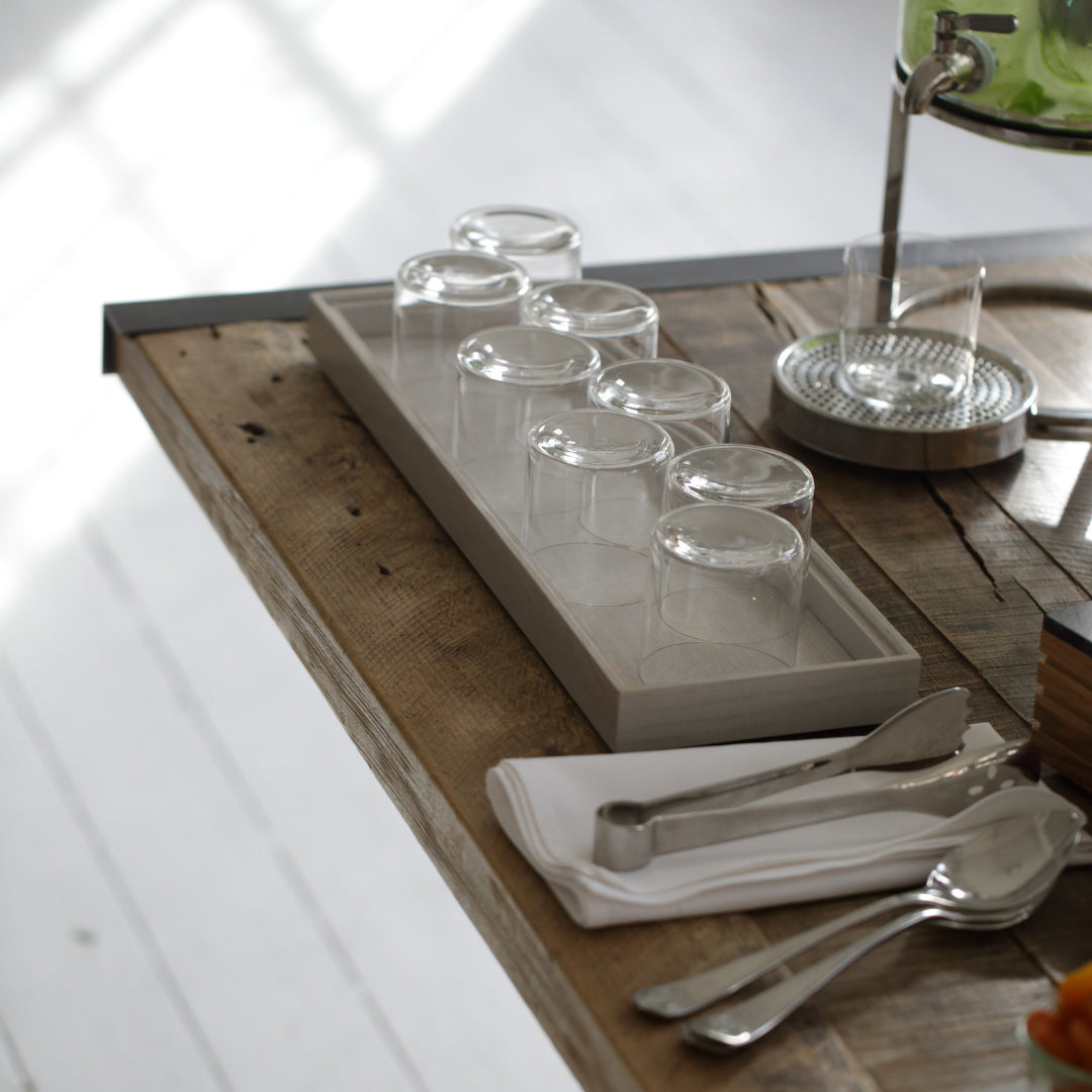 CRASTERBUFR044 Craster Craster Flow White Tray Tall 2/4 Size 530x162x40mm Tomkin Australia Hospitality Supplies