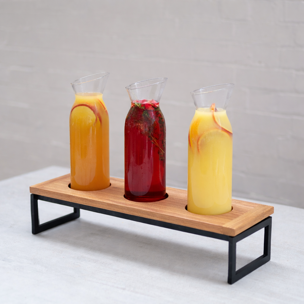 CRASTERBUFT0103 Craster Craster Flow Oak Carafe Plinth 2/4 Size 530x162x20mm Tomkin Australia Hospitality Supplies