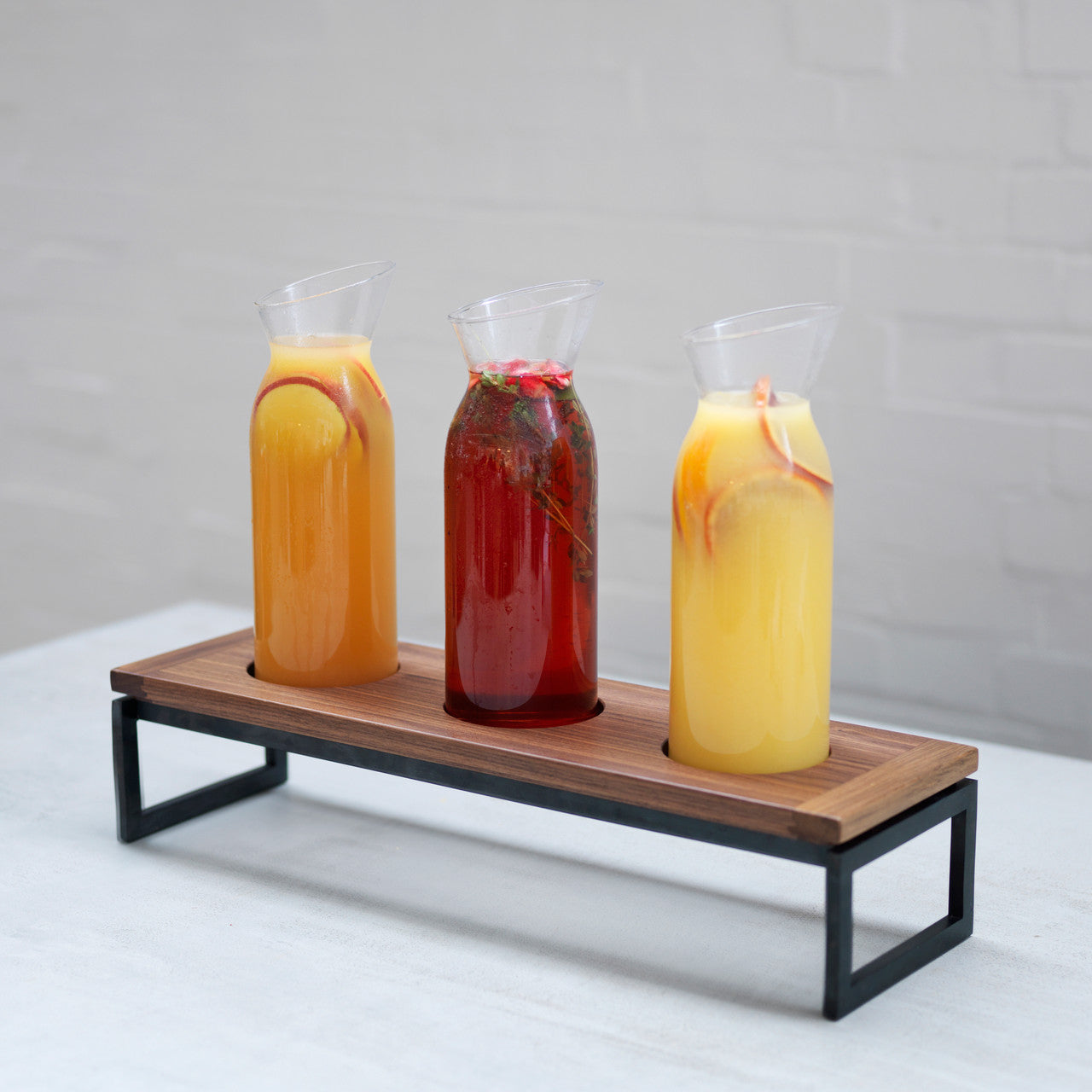 CRASTERBUFT0203 Craster Craster Flow Walnut Carafe Plinth 2/4 Size 530x162x20mm Tomkin Australia Hospitality Supplies