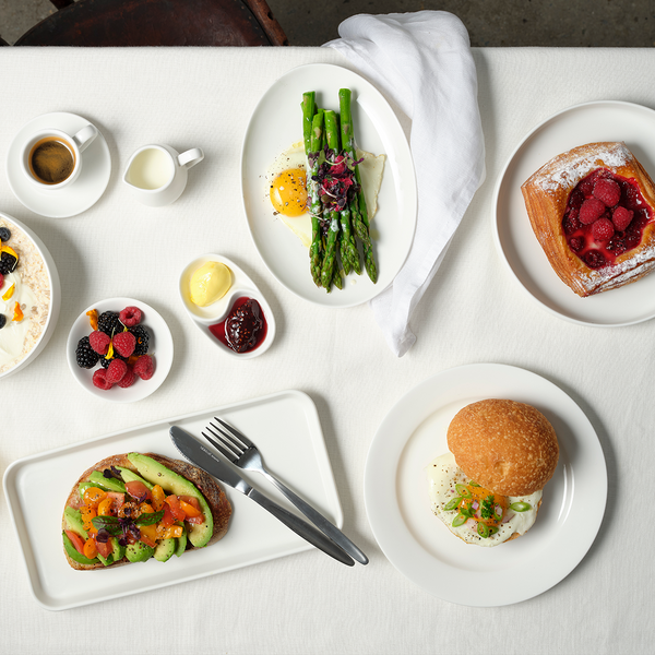 Tablekraft Core White Oval Coupe Platter 255x180mm | Tomkin Australia
