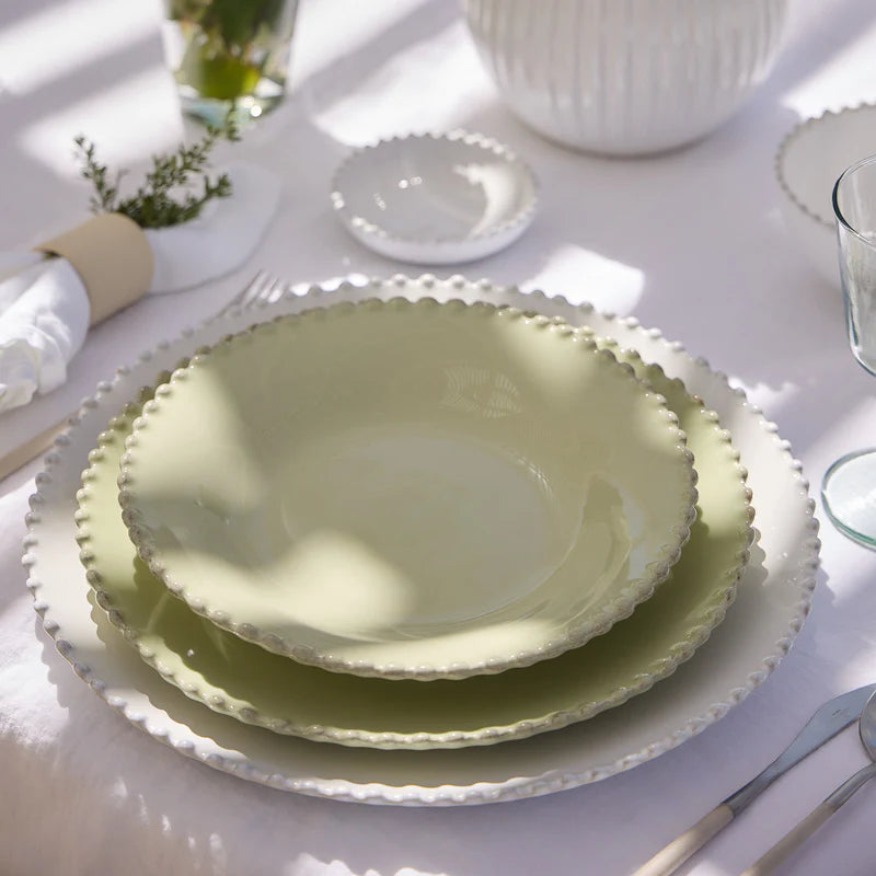 Pearl Lily Green Plate 242mm