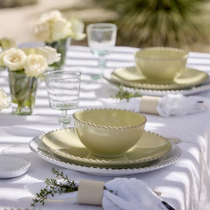 Pearl Lily Green Bowl 170mm
