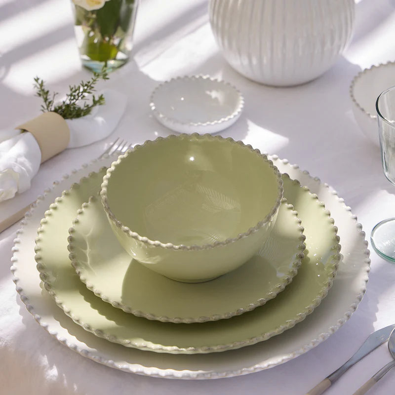 Pearl Lily Green Bowl 170mm