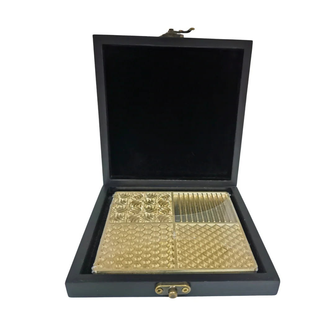Brass Ice Stamp Plate Gift Box