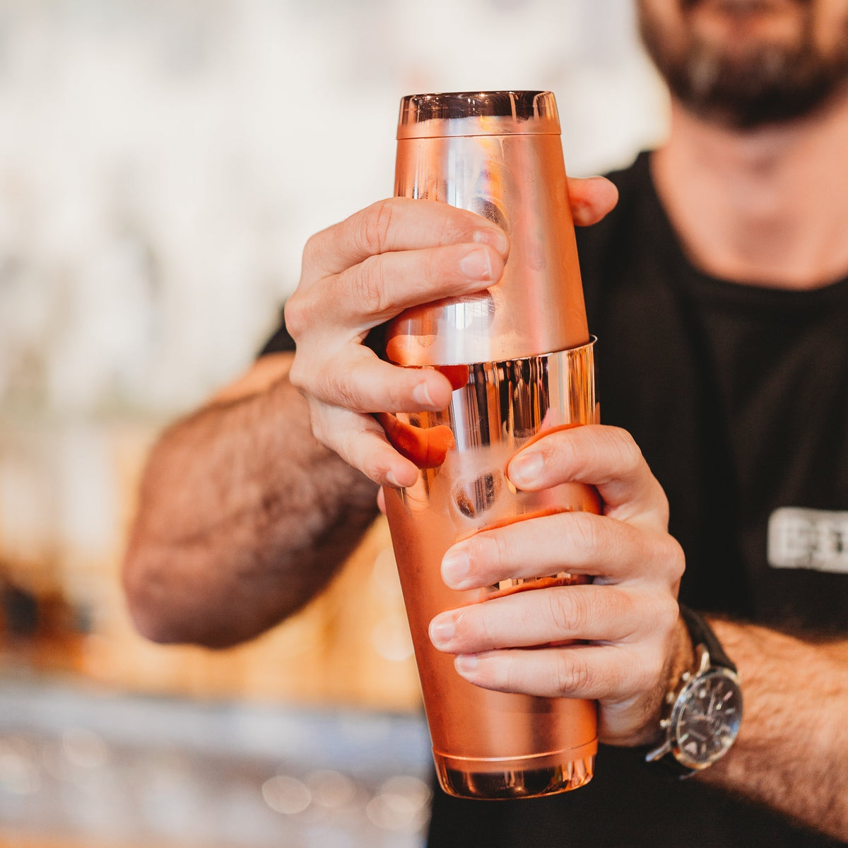 Bostontins Cocktail Shaker Copper
