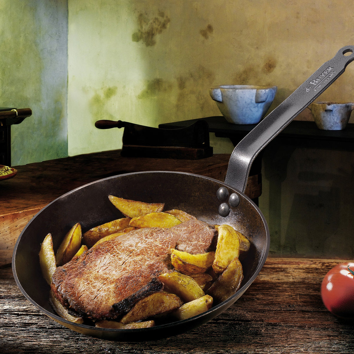 La Lyonnaise Frypan Blue Steel 280x51mm