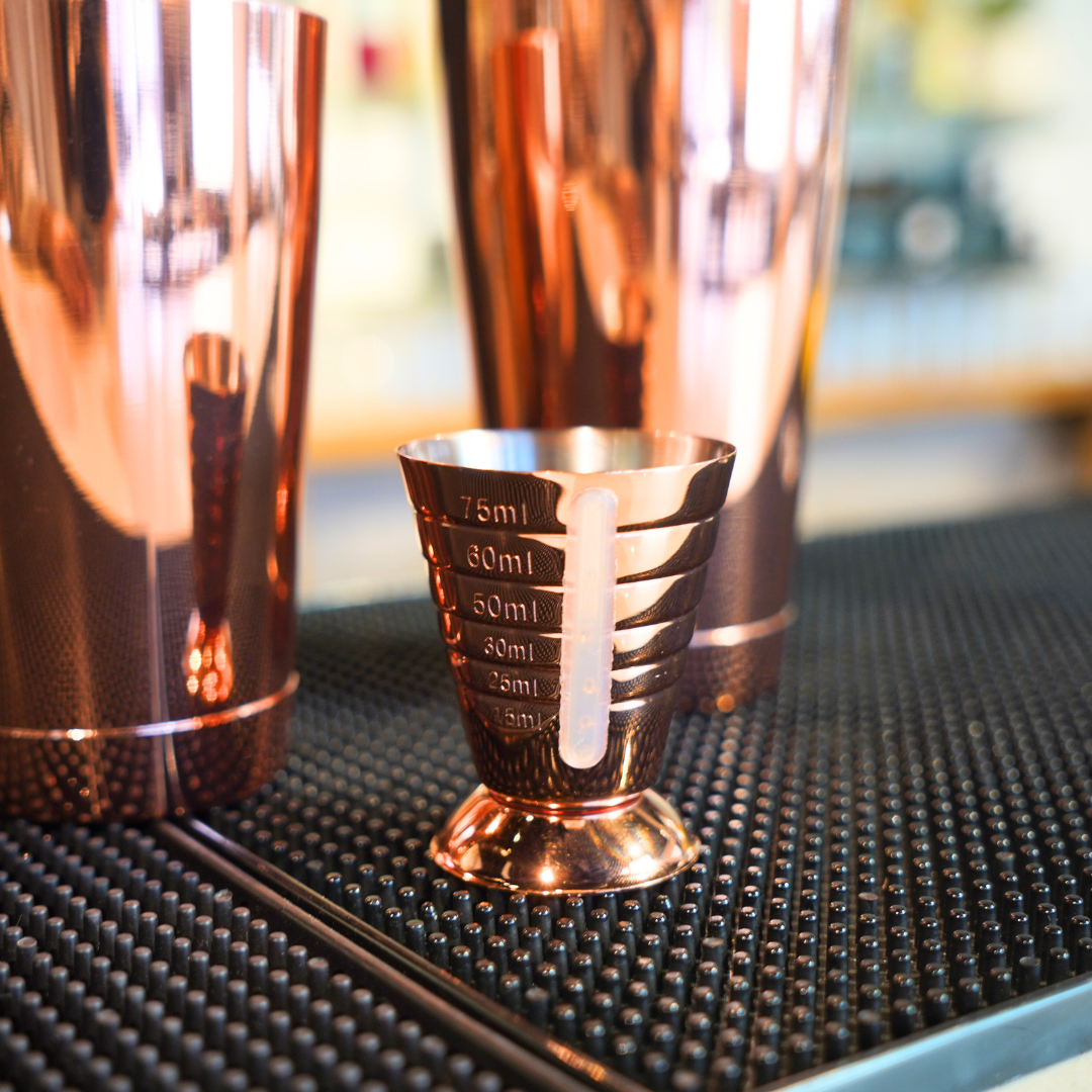 Jigger Multi Multi Level Jigger 75ml Copper | tomkin.com.au