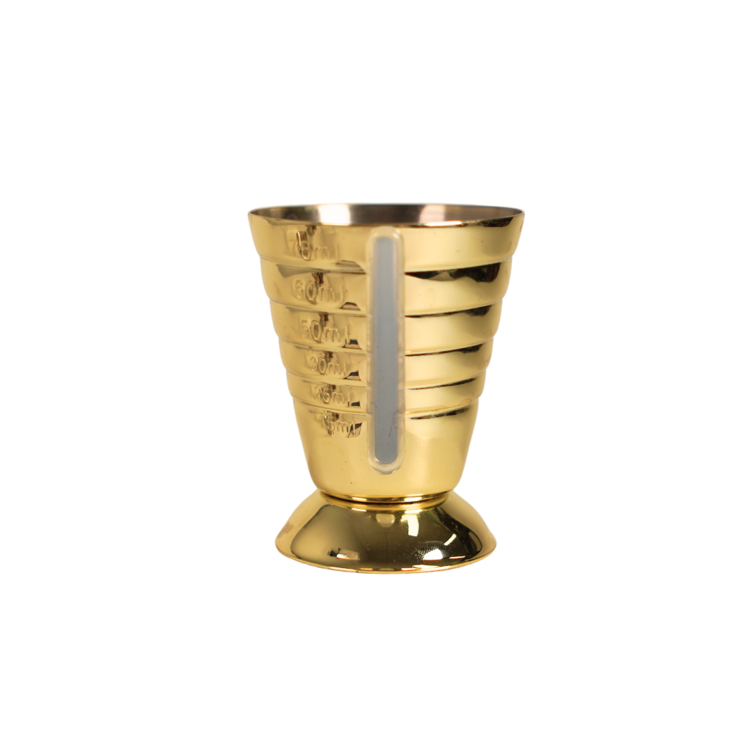 Jigger Multi Multi Level Jigger 75ml Gold | tomkin.com.au