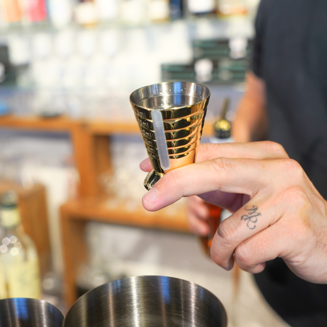 Jigger Multi Multi Level Jigger 75ml Gold | tomkin.com.au