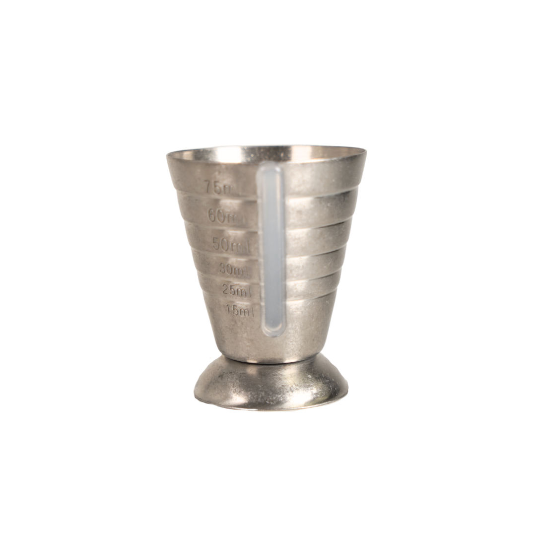 Jigger Multi Multi Level Jigger 75ml Vintage Stainless Steel | tomkin.com.au