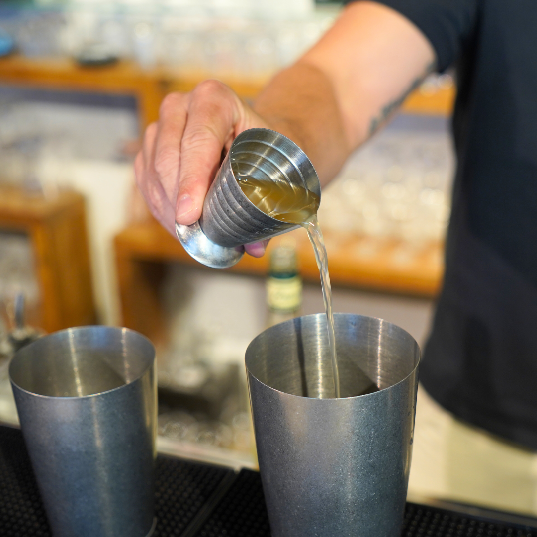 Jigger Multi Multi Level Jigger 75ml Vintage Stainless Steel | tomkin.com.au