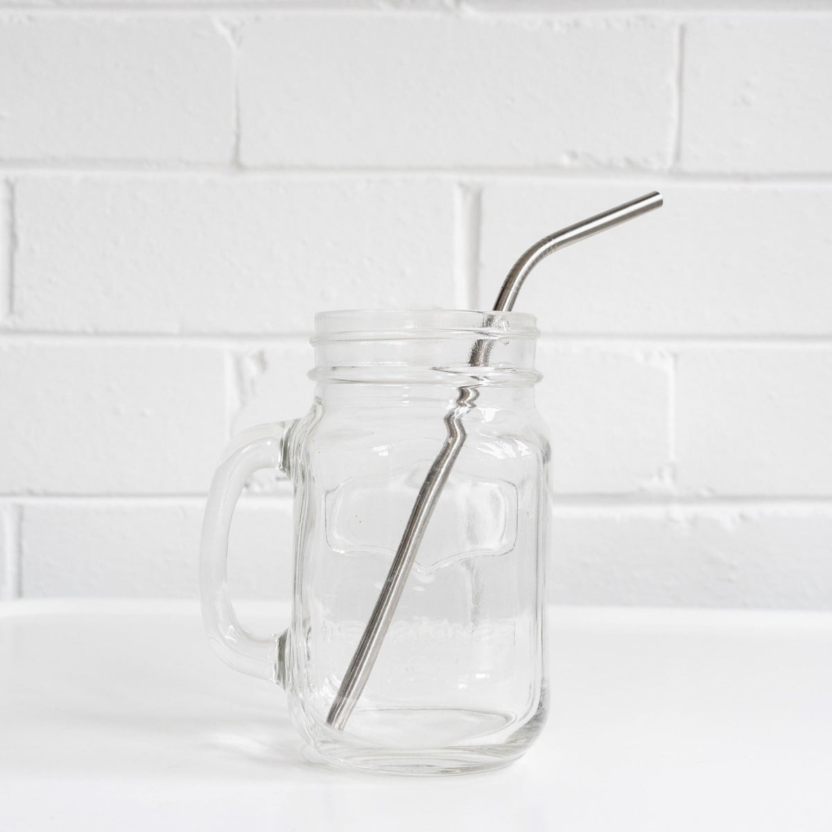 Reusable Bent Stainless Steel Straw  15x8mm Pack of 12
