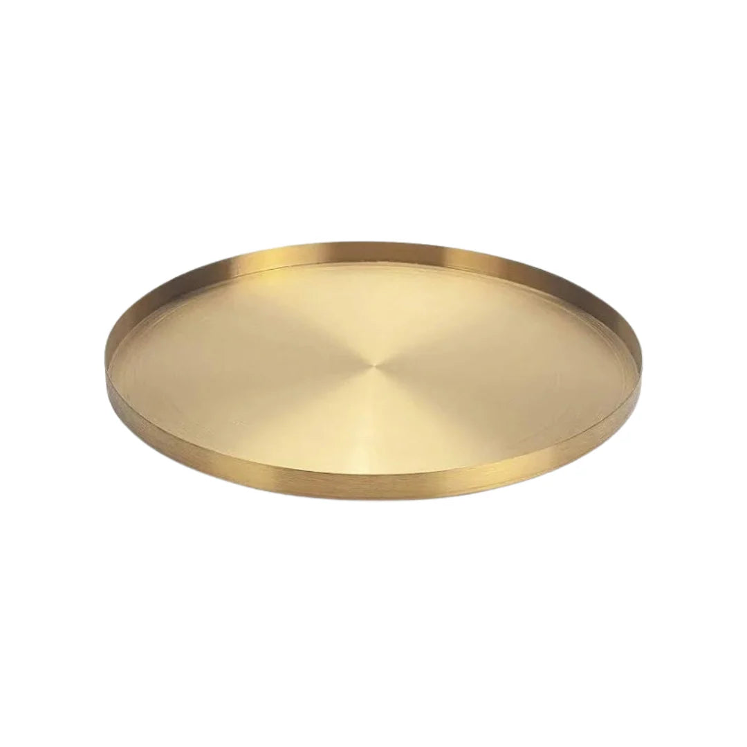Service Tray  330x26mm Gold