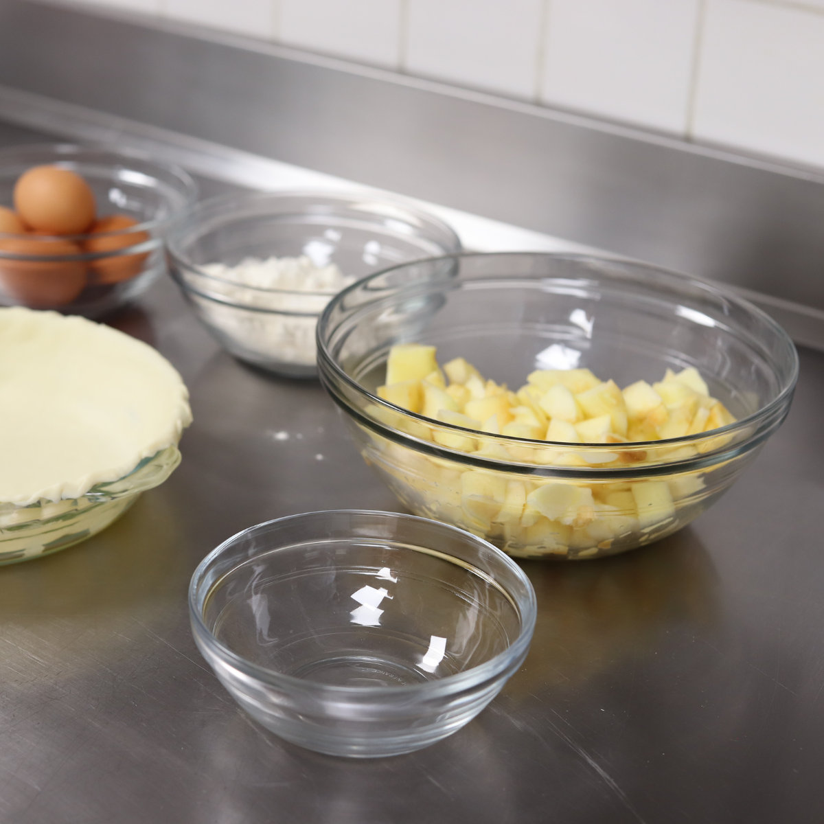 500-210 Duralex Mixing Bowl Stackable 310mm / 5.80Lt Tomkin Australia Hospitality Supplies