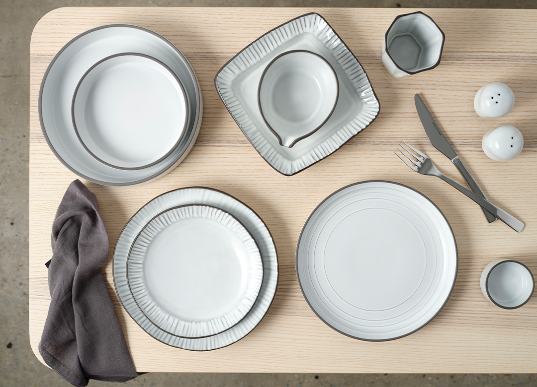 Tablekraft Linea Organics Deep Plate W/Rim 200x50mm White