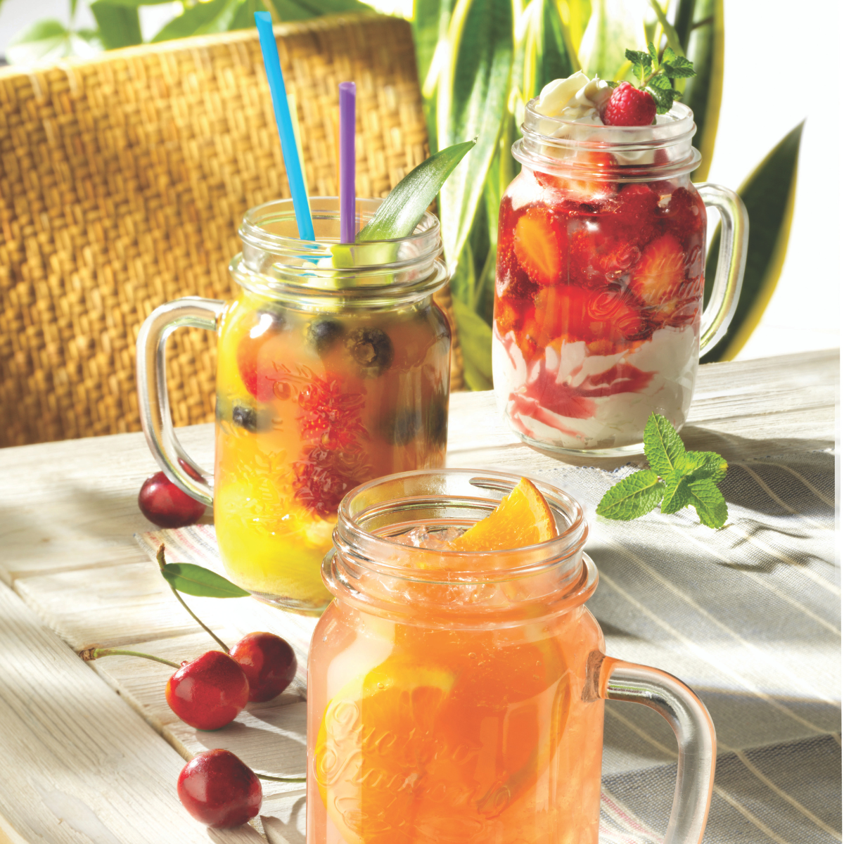 Quattro Stagioni Jar with Handle &amp; No Lid 78x136mm / 415ml