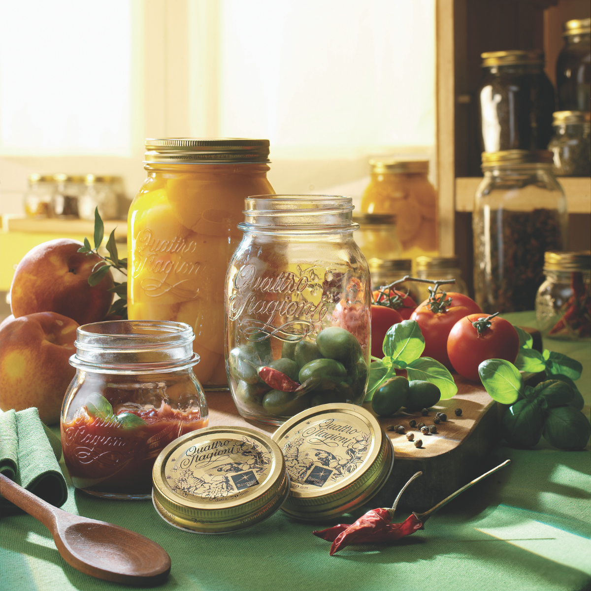 Quattro Stagioni Jar with Lid 113x210mm / 1500ml