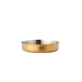 Miniature Deep Pan Brushed Brass 180mm