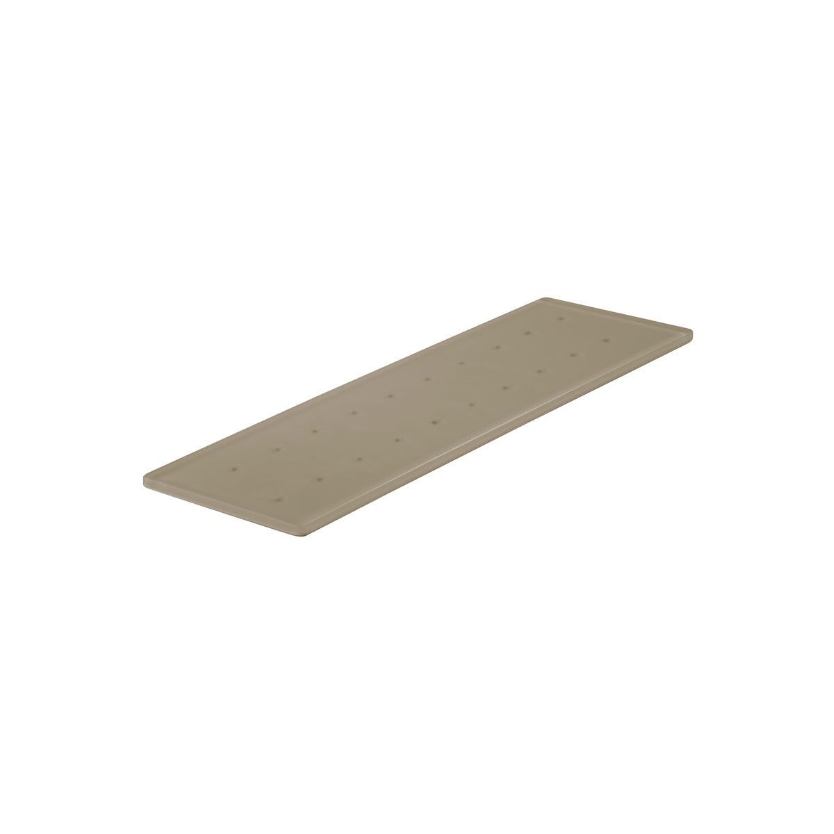 MLP115987 Mealplak Tray With 20 Holes Taupe 495x150x10mm Tomkin Australia Hospitality Supplies