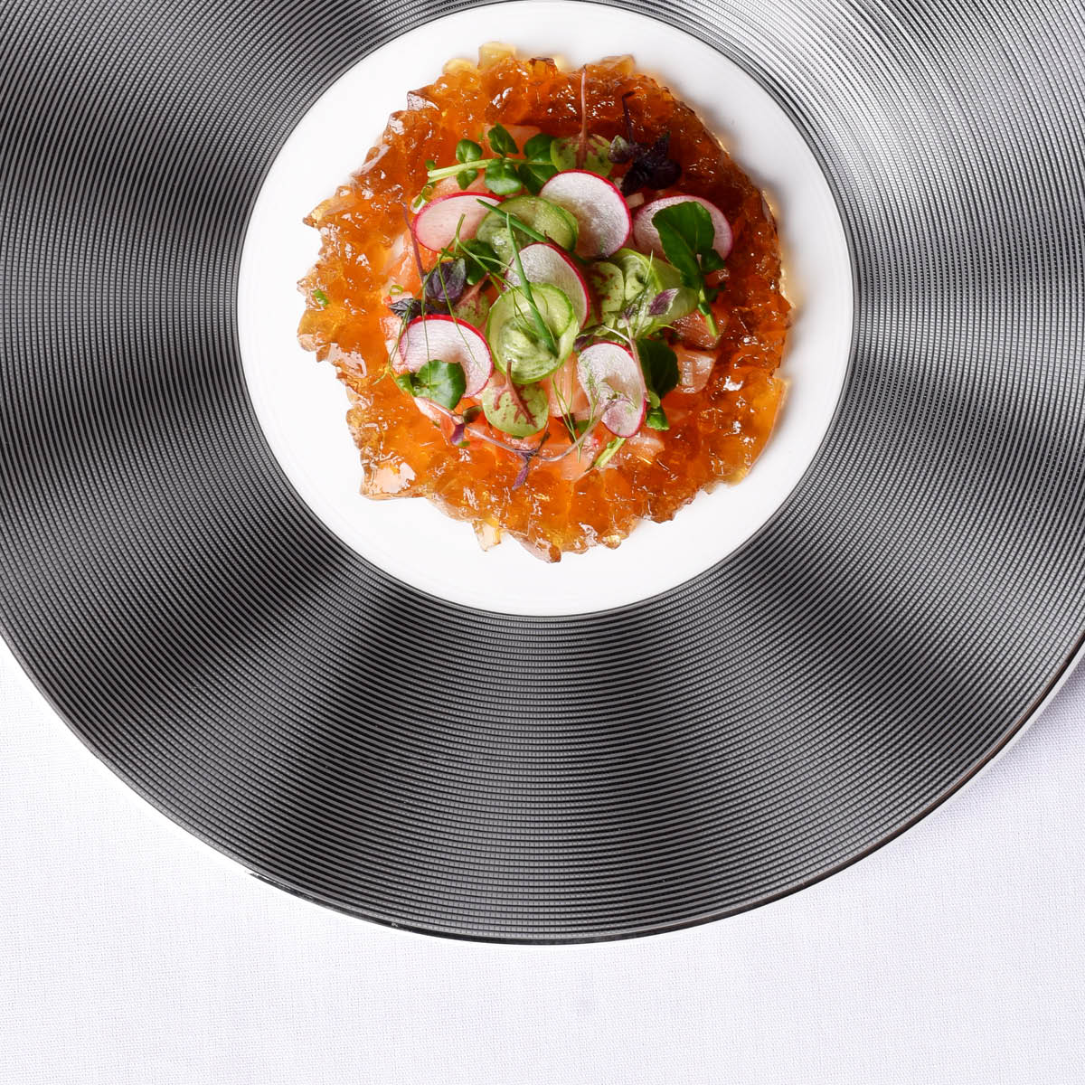 Silk Black Round Coupe Plate 301mm