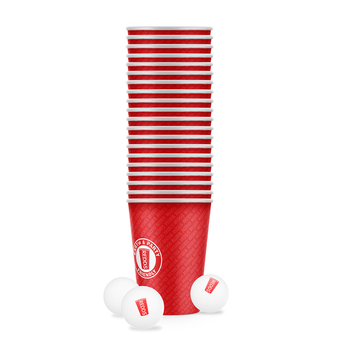 Redds Paper Cup Pong Pack With w. Ping Pong Balls 425ml