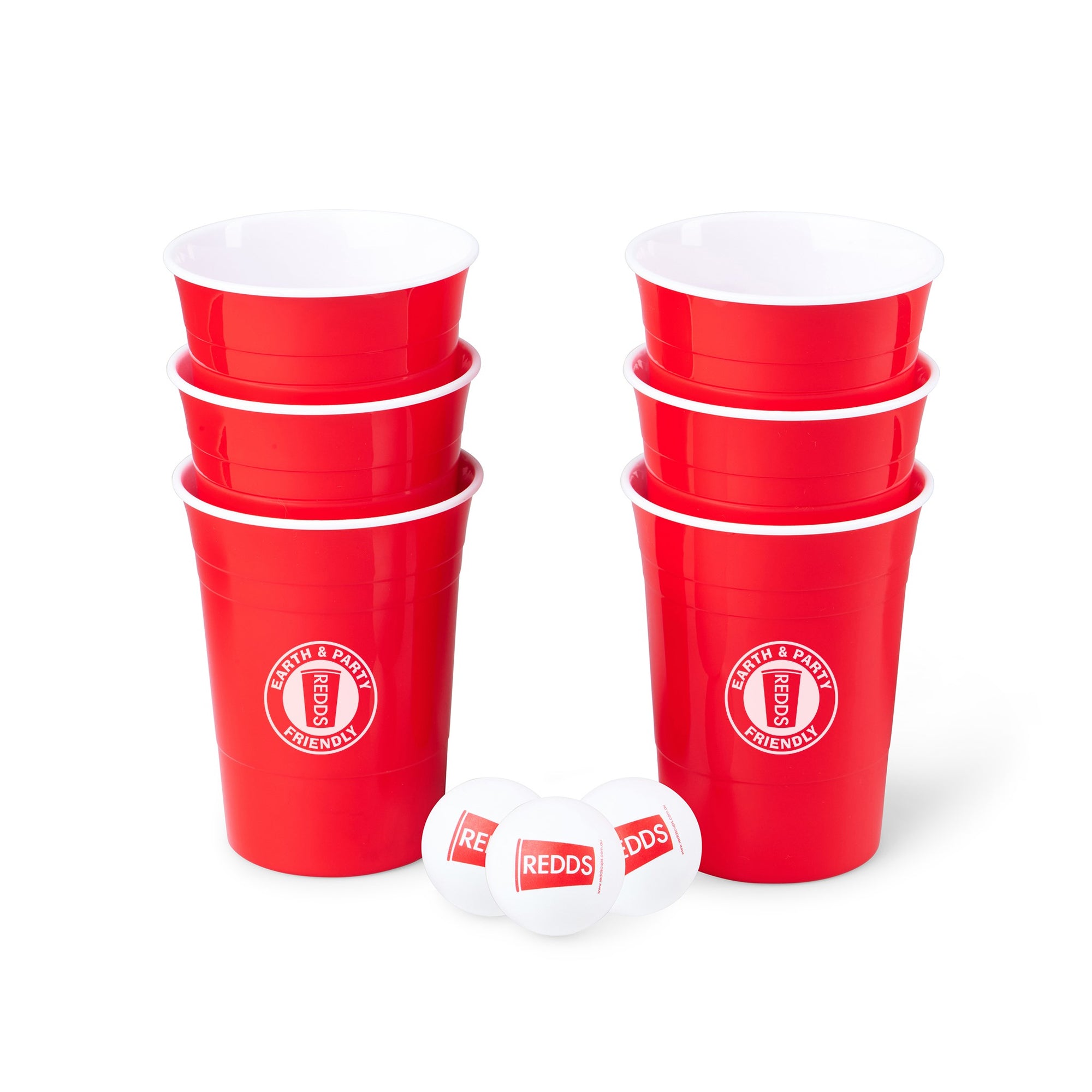 Redds Reusable Cup Pong Pack With 3 Ping Pong Balls 425ml