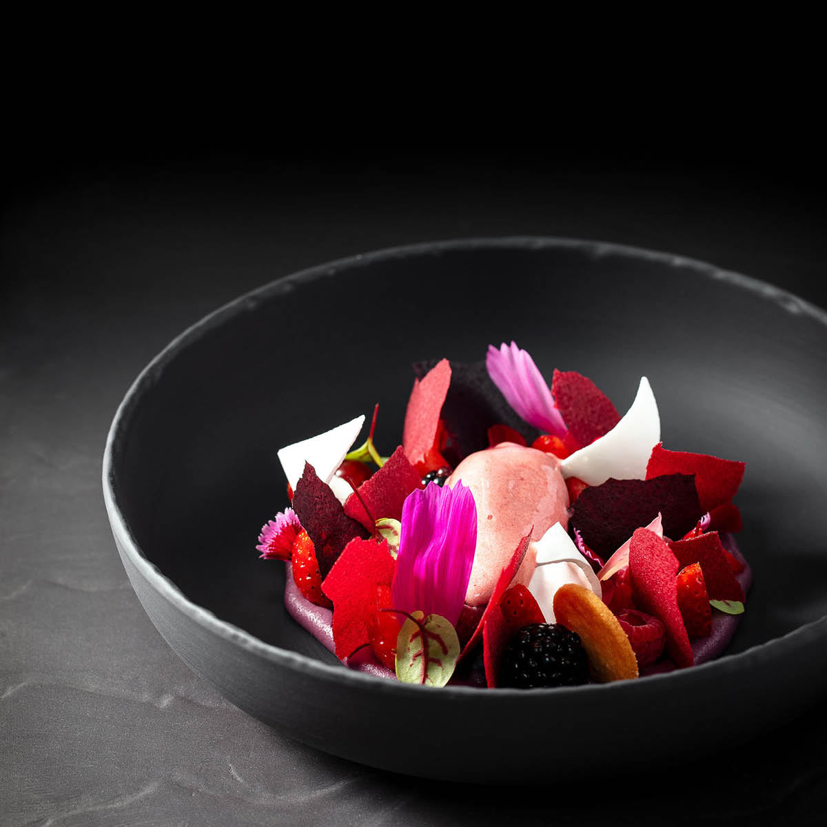 93756 Revol Basalt Round Bowl 100mm Tomkin Australia Hospitality Supplies