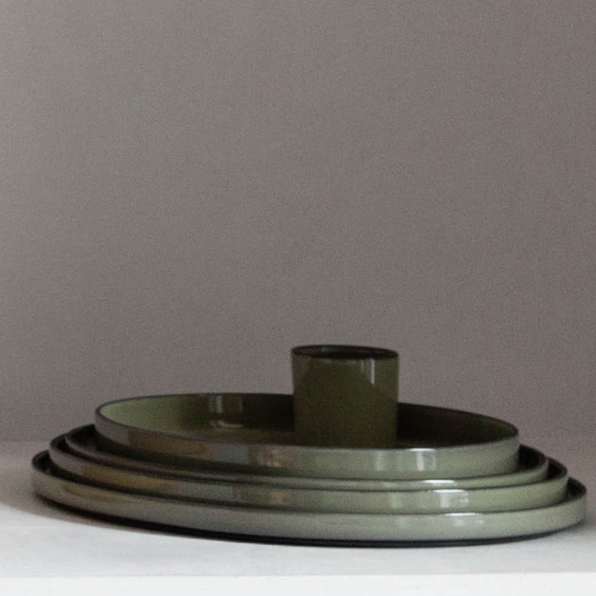 Caractere Cardamom Round Plate 210mm