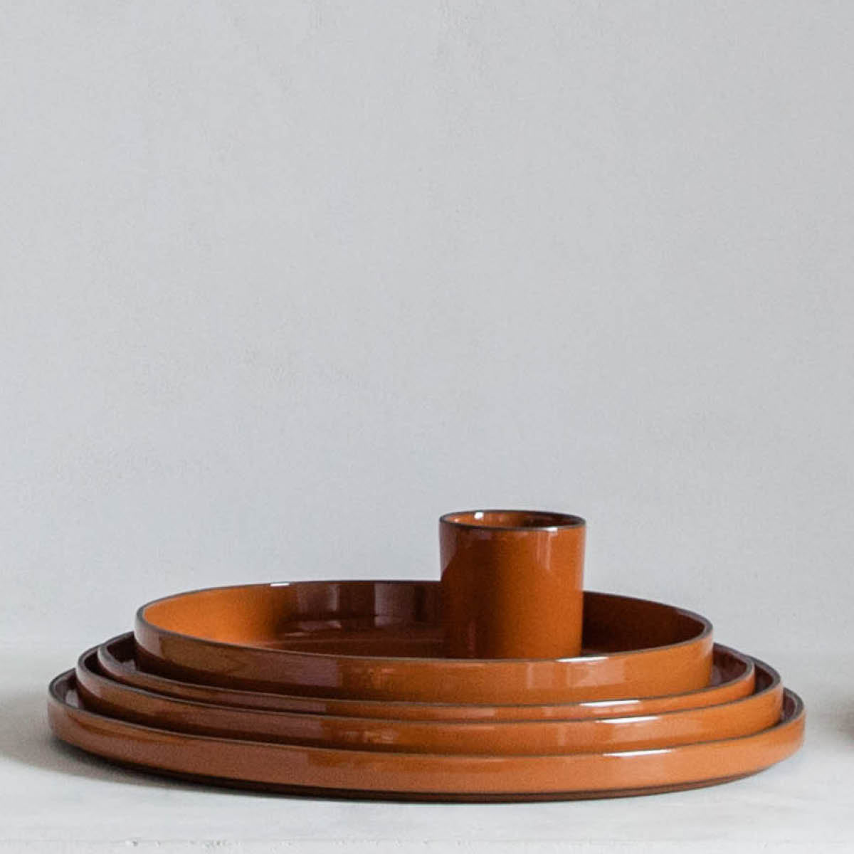 RV652847 Revol Caractere Cinnamon Round Plate 150mm Tomkin Australia Hospitality Supplies