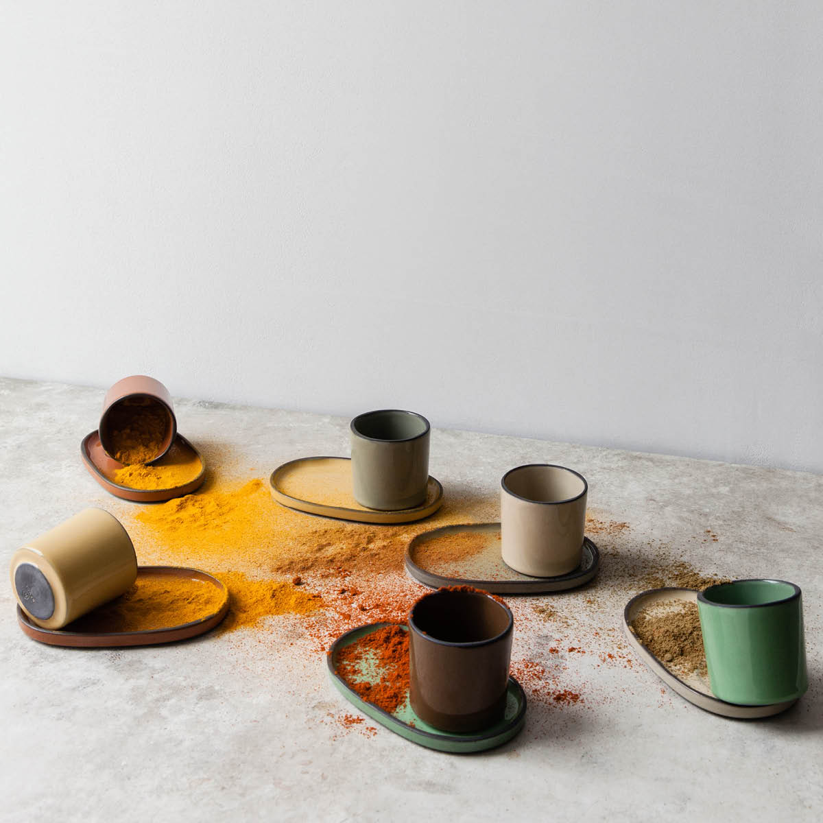 Caractere Tumeric Round Plate 210mm