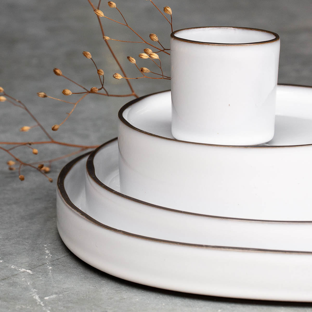 Caractere White Cumulus Round Plate 260mm