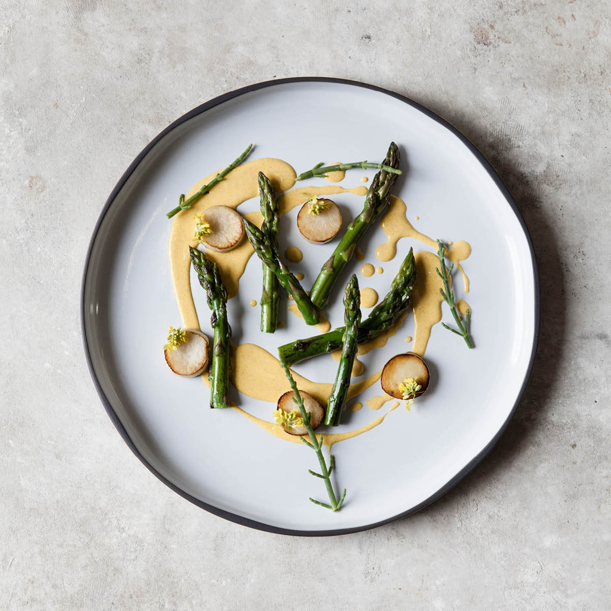 RV652845 Revol Caractere White Cumulus Round Plate 150mm Tomkin Australia Hospitality Supplies