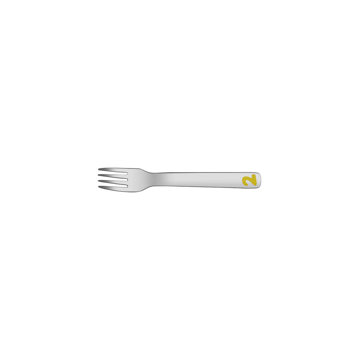 T690-5 Tablekraft Kids Cutlery Set 18/10 3pc 123 Design Fork Tomkin Australia Hospitality Supplies
