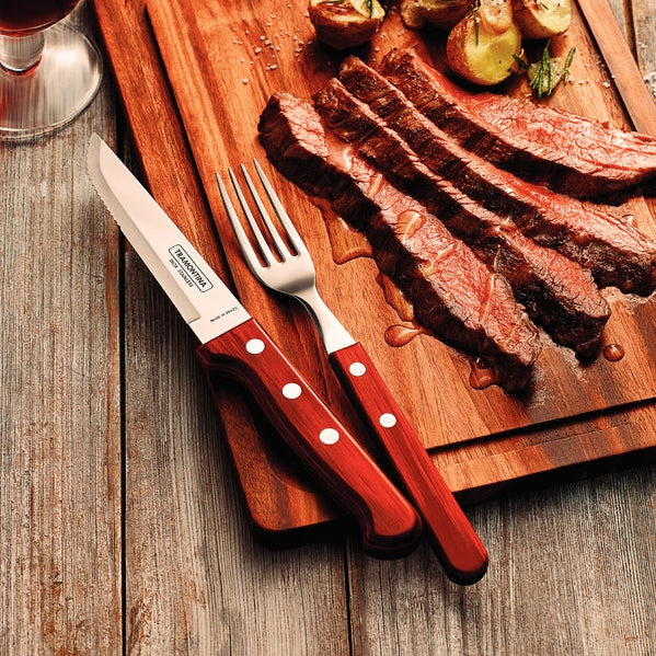 Churrasco Steak Knife Gaucho with Polywood Handle Red 127mm