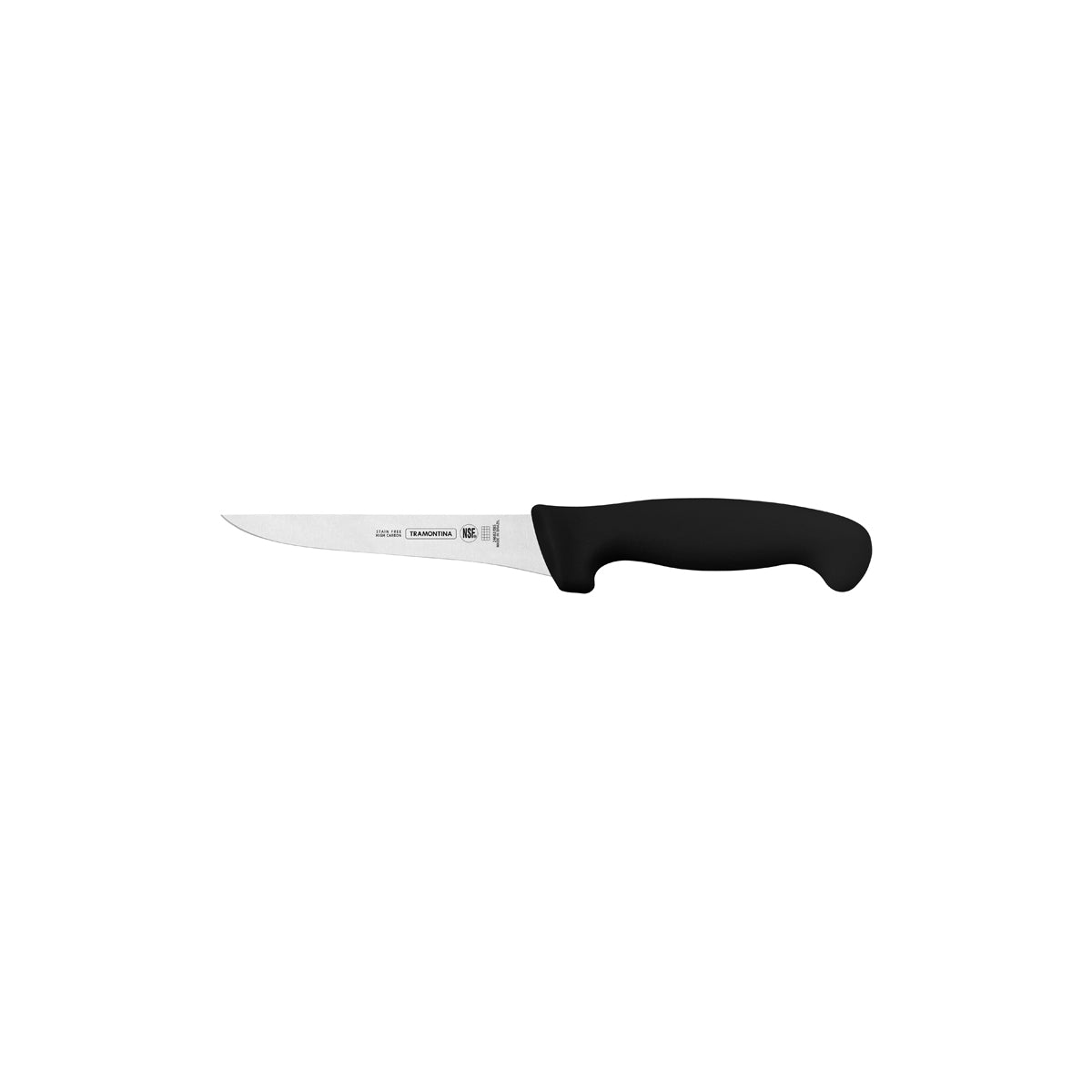 TM24602-105 Tramontina Professional Master Black Handle Boning Knife Stiff with Straight Edge 120mm Tomkin Australia Hospitality Supplies